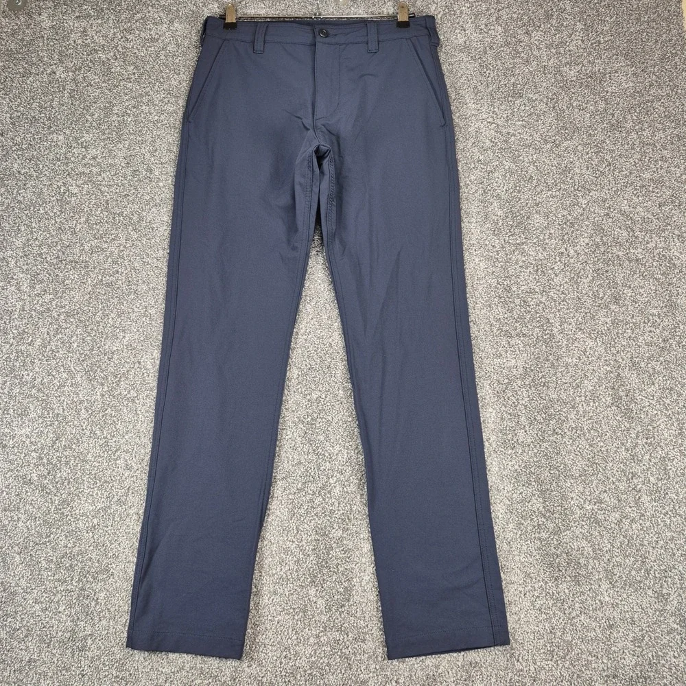 American Giant Pants Mens 30x32 Navy Blue Nylon Stretch Hiking Made in USA